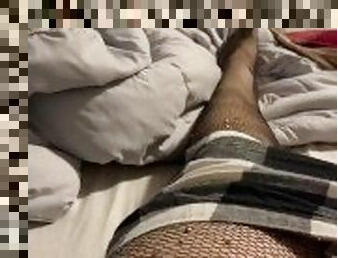 Femboy Masturbates into Condom After Edging All day