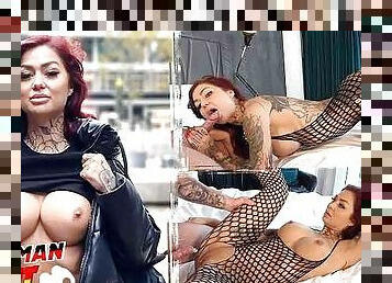 GERMAN REDHEAD COLLEGE TEEN - Tattoo Model Ria Red - Pickup and Raw Casting Fuck - GERMAN SCOUT ´