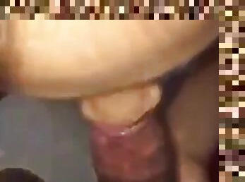 Ebony thot sucks my dick