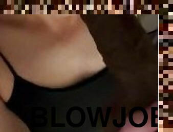 blowjob, svart, dildo