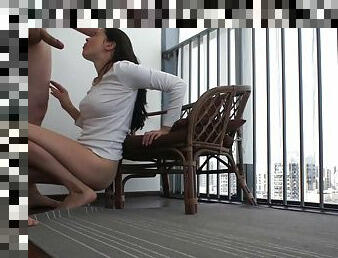 Un Couple Amateur Baise Sur Le Balcon En Profitant De La Vue - Masturbation