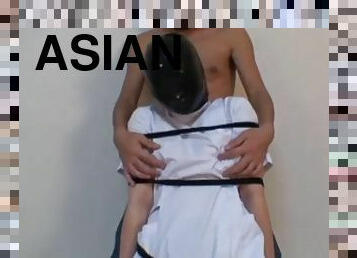 asiático, bdsm, latex, escravidão