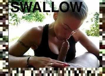 Aniela sucks: 1 person 1 swallow