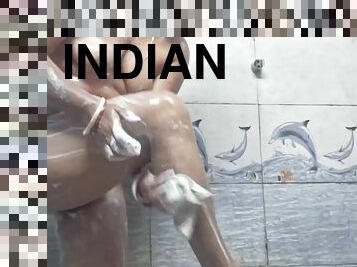Indian Desi Sabita Bhabhi Very Hot Skinny Sexy Beutiful Bathing And Washing Her Pussy With Soap