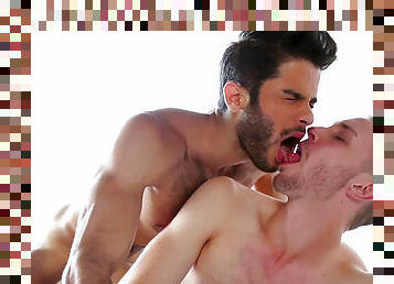 Arnaud Chagall gets a hot sloppy blowjob by Tony Milan