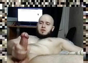 Sexy man jerks off and CUMS for you