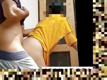 Neighbour Bhabhi was secretly fucked in her house, Indian desi fucking video, hindi audio
