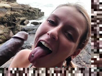 Fucked And Creampied By Bbc On The Rocks - I Hope No One Saw! P1