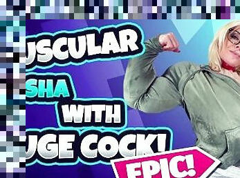 Muscular Sasha with Huge Cock! Muscle and Futa Fetish PREVIEW