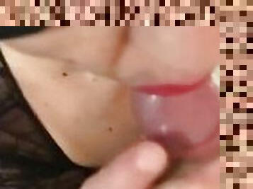 Cumshot in mouth POV