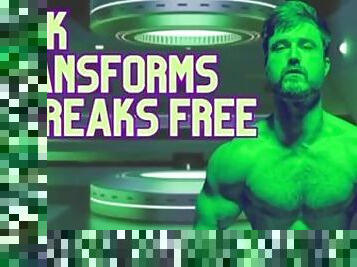 Hulk transforms & breaks free - giant growth