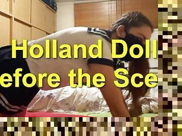 181 Holland Doll - Summer and Duke Stone before Filming a Scene