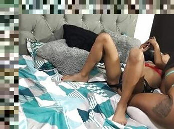 This hot college student rides her best friend with a strap on