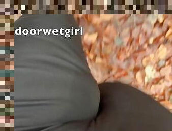 pissing, offentlig, bbw, truser, fetisj, fanget