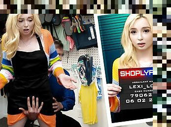 Petite Blonde Teenie Thief Fucked Doggystyle by Mall Guard - Shoplyfter