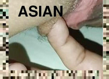 asiatisk, röv, storatuttar, orgie, fitta-pussy, avsugning, cumshot, creampie, par, fingerknull