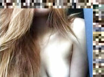 asiatique, cul, gros-nichons, masturbation, orgasme, chatte-pussy, ados, doigtage, rousse, fétiche