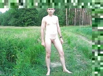 Just a little naked walk among meadows and forest