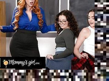 MOMMY'S GIRL - Scandalized MILF Teacher Lauren Phillips Threesomes Misbehaving Student Leana Lovings