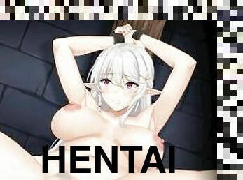 szörny, szopás, kemény, házilag-készített, szado-mazo, geci, anime, fantázia, hentai, megkötözés