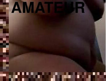 gros-nichons, masturbation, mamelons, orgasme, chatte-pussy, amateur, ébène, belle-femme-ronde, naturel, vagin