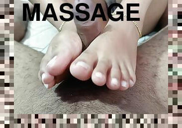 Girl Friend Doing Pennis Massage With Feet Girl Friend Doing Foot Job Girl Friend Enjoy With Boy Friend Foot Job
