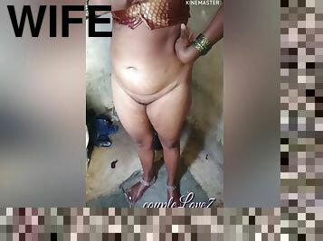 Desi Wife Bathing