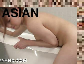 asiatique, baignade, masturbation, jouet, japonais, solo