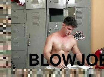 Shredded Wrestlers Fool Around In The Locker Room - HotHouse