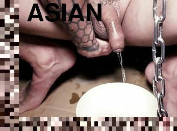 asiatique, pisser, anal, énorme-bite, jouet, hardcore, gay, japonais, kinky, gode