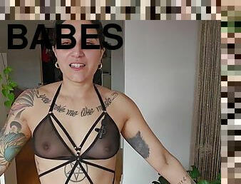 See through lingerie try on on tour