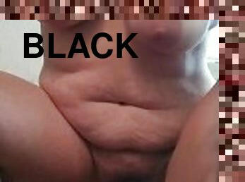 BBW riding big black cock