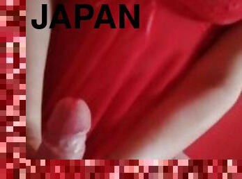 Lady in red handjob