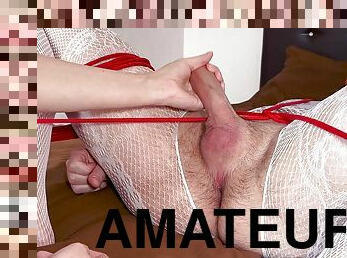 masturbation, amateur, anal, maison, branlette, bdsm, doigtage, secousses, bas, européenne