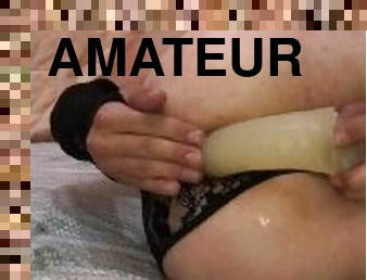 cul, énorme, masturbation, amateur, anal, jouet, travesti, gode, bout-a-bout, solo