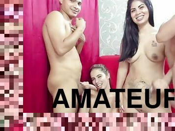 amateur, mamada, adolescente, casero, latino, paja, sexo-en-grupo, webcam, morena