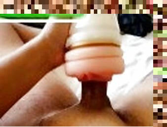 Big cock fucking toys, horny dick cum inside the pussy toy