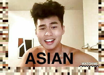 asia, amatir, homo, webcam, berotot