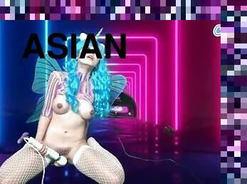 Asian Big Tits Marica Hase rides Sybian and masturbates to wild orgasm