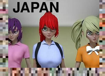 tate-mari, ochelari, invatatoare, japoneza, slobozita, hentai, 3d, masiv