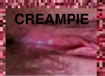 rumpe, store-pupper, pussy, amatør, cumshot, creampie, alene