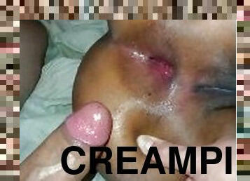 buntut, amateur, dubur, perempuan-afrika, orang-latina, creampie