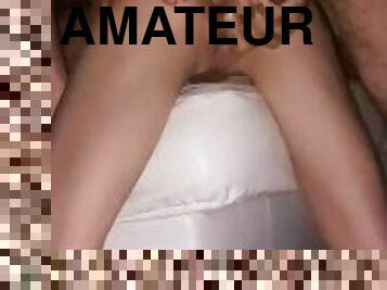 doggy, hautenge, dilettant, anal-sex, immens-glied, schwer, selbst-gefertigt, pornsterne, paar, blondine