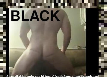 Divorced white cock plows black tranny ass