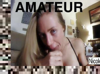 amateur, énorme-bite, branlette, point-de-vue, blonde