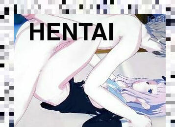 storatuttar, doggy-style, orgasm, brudar, tonåring, creampie, knullande, anime, hentai, söt