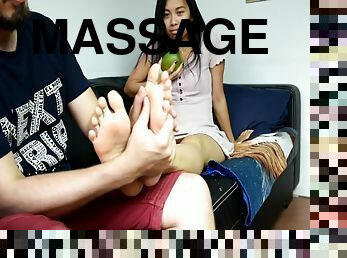 Foot Massage To Asian Goddess For A Reward (foot Worship,feet Fetish,soles)