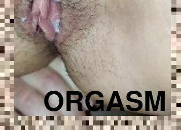 orgasm, fitta-pussy, pov, tight, bollar, vått, kuk, saftig