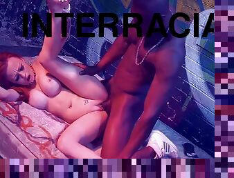 Billie Rai In Redhead Teen Bitch Rough Backroom Interracial Sex