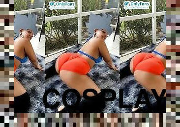 Goku Female Version Cosplay Twerking Video